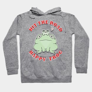 Hit The Road Happy Frog Hoodie